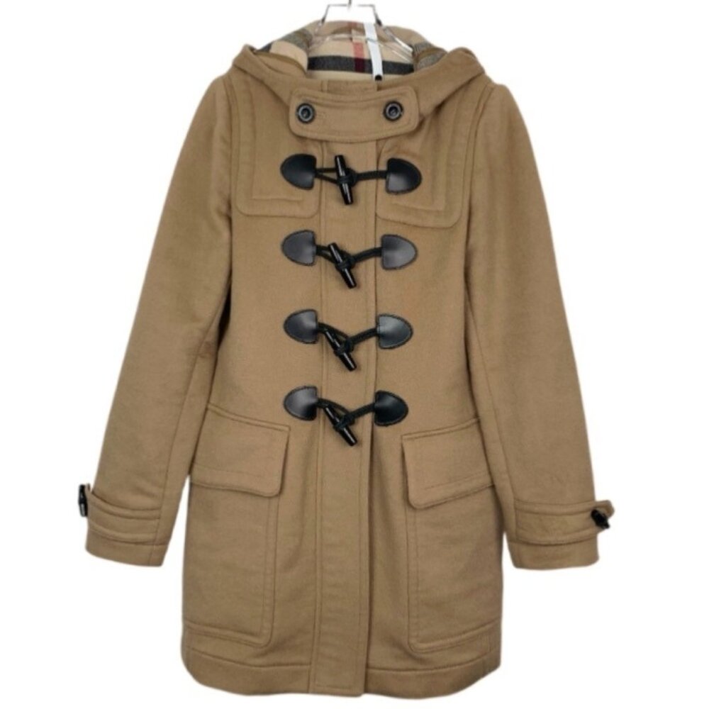 Burberry Brown Wool Duffle Coat